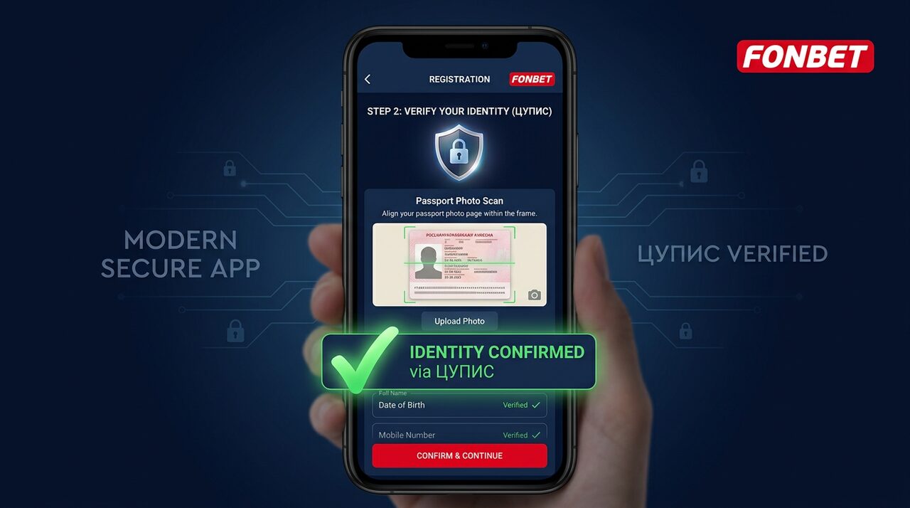 Регистрация и верификация ЦУПИС в приложении Фонбет — безопасно и быстро